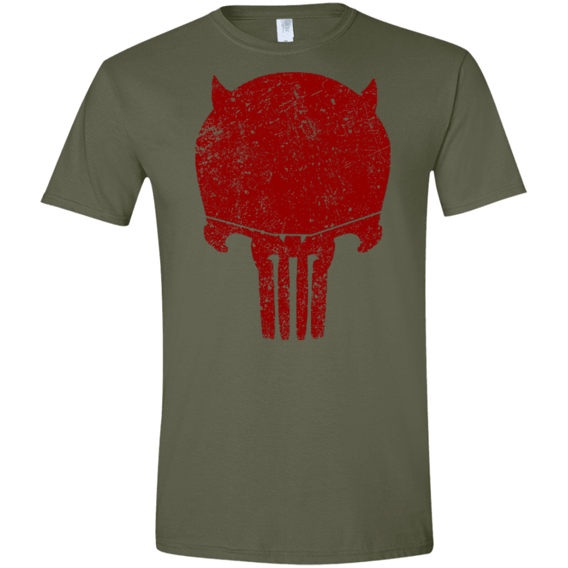 T-Shirts Military Green / S Punishurdock Men's Semi-Fitted Softstyle