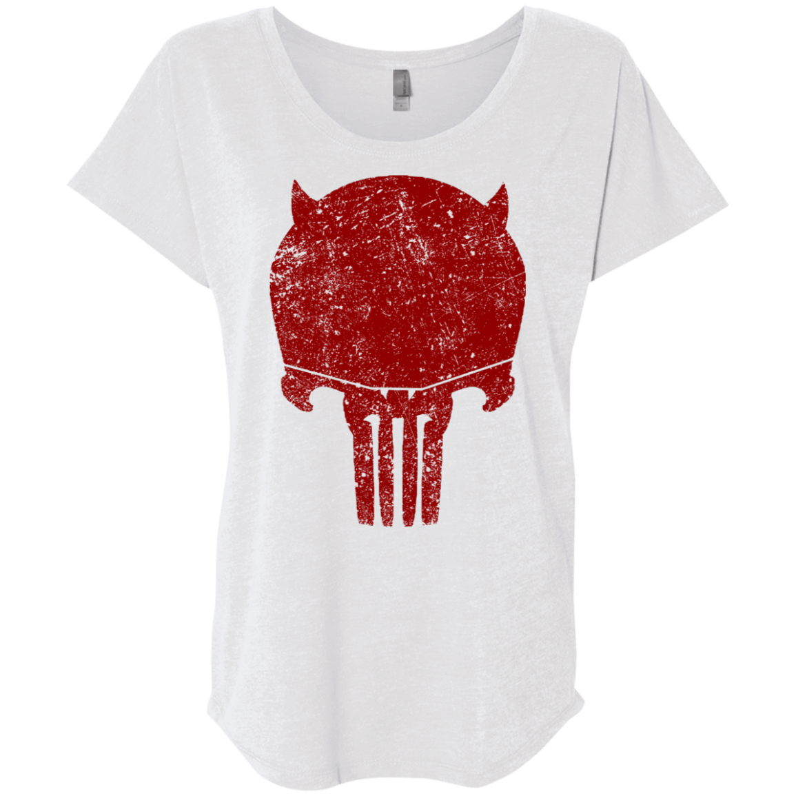 T-Shirts Heather White / X-Small Punishurdock Triblend Dolman Sleeve