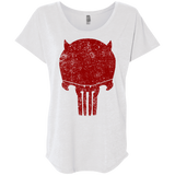 T-Shirts Heather White / X-Small Punishurdock Triblend Dolman Sleeve