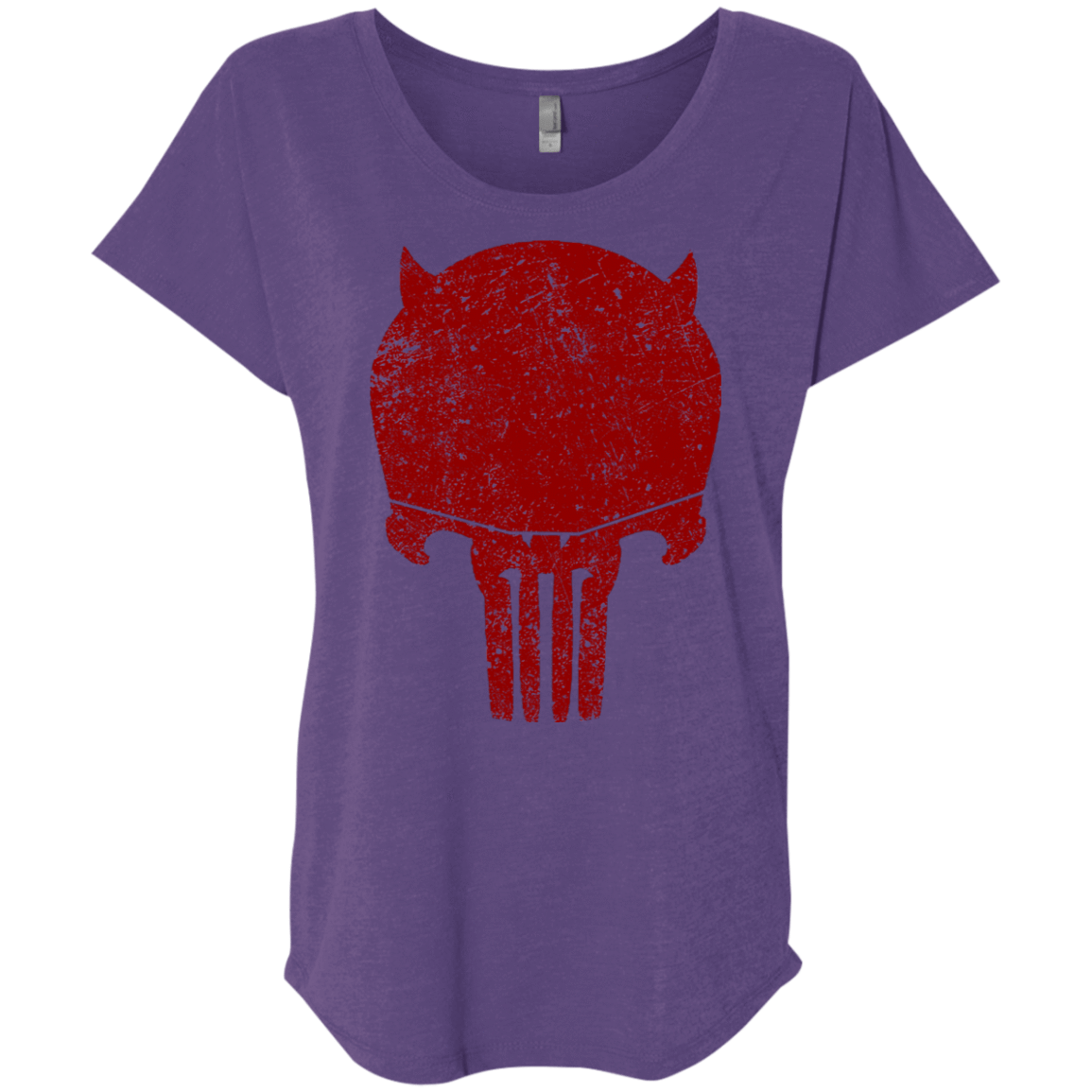 T-Shirts Purple Rush / X-Small Punishurdock Triblend Dolman Sleeve