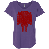 T-Shirts Purple Rush / X-Small Punishurdock Triblend Dolman Sleeve