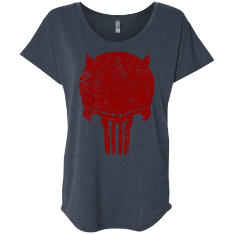 T-Shirts Vintage Navy / X-Small Punishurdock Triblend Dolman Sleeve