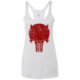 T-Shirts Heather White / X-Small Punishurdock Women's Triblend Racerback Tank