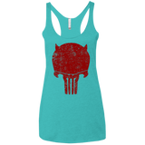 T-Shirts Tahiti Blue / X-Small Punishurdock Women's Triblend Racerback Tank