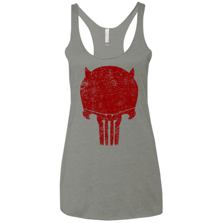 T-Shirts Venetian Grey / X-Small Punishurdock Women's Triblend Racerback Tank