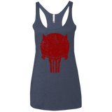 T-Shirts Vintage Navy / X-Small Punishurdock Women's Triblend Racerback Tank