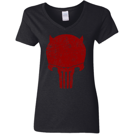 T-Shirts Black / S Punishurdock Women's V-Neck T-Shirt