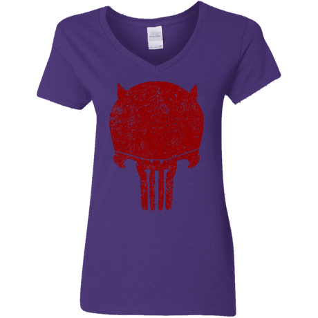 T-Shirts Purple / S Punishurdock Women's V-Neck T-Shirt