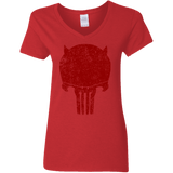 T-Shirts Red / S Punishurdock Women's V-Neck T-Shirt