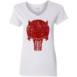 T-Shirts White / S Punishurdock Women's V-Neck T-Shirt