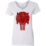 T-Shirts White / S Punishurdock Women's V-Neck T-Shirt