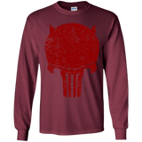 T-Shirts Maroon / YS Punishurdock Youth Long Sleeve T-Shirt