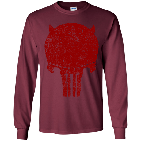 T-Shirts Maroon / YS Punishurdock Youth Long Sleeve T-Shirt