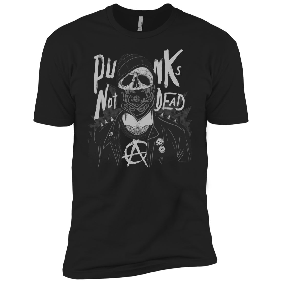 T-Shirts Black / YXS PUNK SKULL Boys Premium T-Shirt