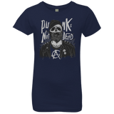 T-Shirts Midnight Navy / YXS PUNK SKULL Girls Premium T-Shirt