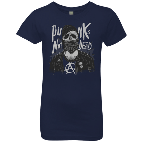 T-Shirts Midnight Navy / YXS PUNK SKULL Girls Premium T-Shirt