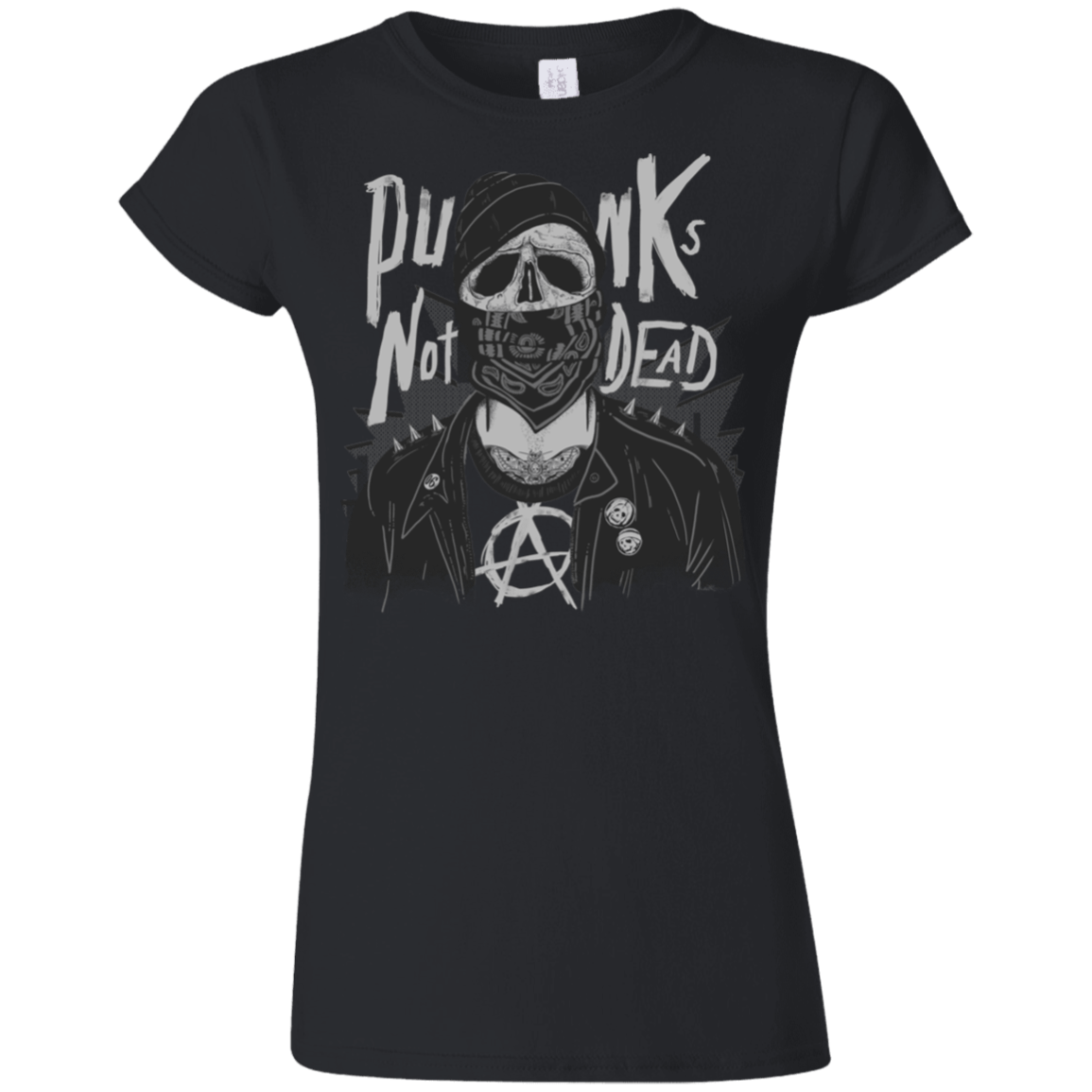 T-Shirts Black / S PUNK SKULL Junior Slimmer-Fit T-Shirt