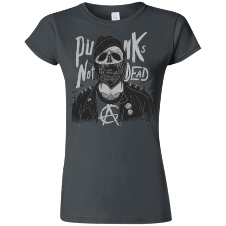 T-Shirts Charcoal / S PUNK SKULL Junior Slimmer-Fit T-Shirt