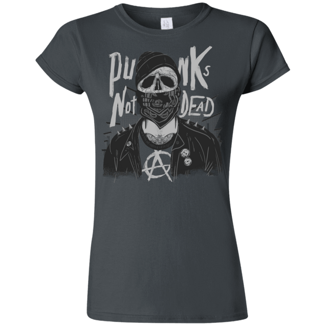 T-Shirts Charcoal / S PUNK SKULL Junior Slimmer-Fit T-Shirt