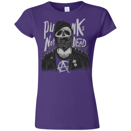 T-Shirts Purple / S PUNK SKULL Junior Slimmer-Fit T-Shirt