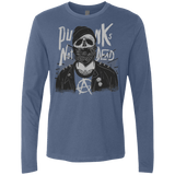 T-Shirts Indigo / S PUNK SKULL Men's Premium Long Sleeve