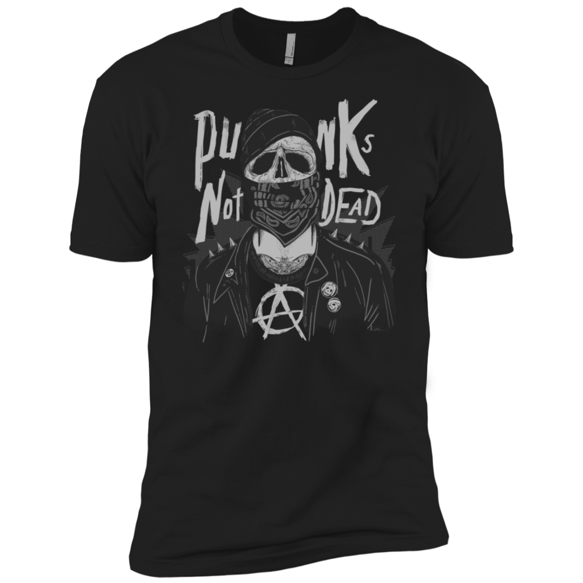 T-Shirts Black / X-Small PUNK SKULL Men's Premium T-Shirt