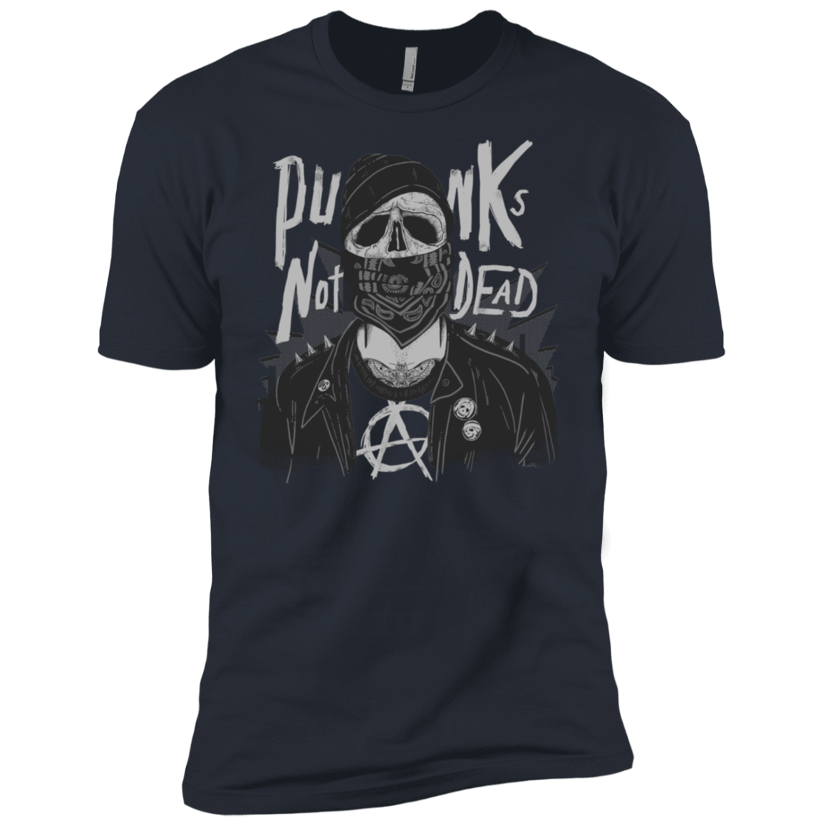 T-Shirts Indigo / X-Small PUNK SKULL Men's Premium T-Shirt