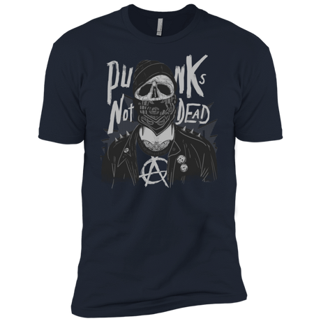 T-Shirts Midnight Navy / X-Small PUNK SKULL Men's Premium T-Shirt