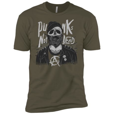 T-Shirts Military Green / X-Small PUNK SKULL Men's Premium T-Shirt