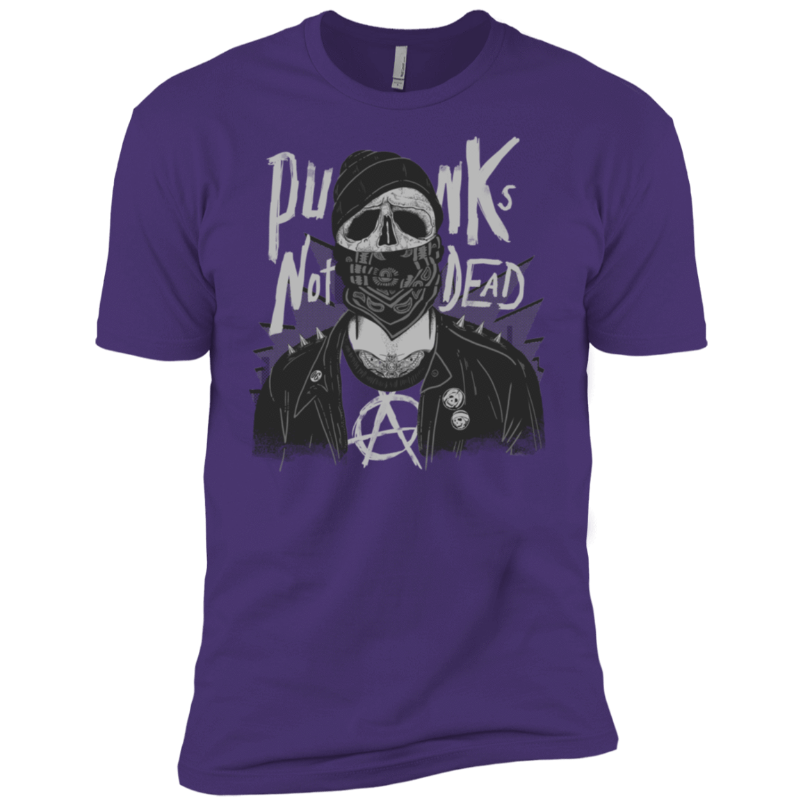 T-Shirts Purple Rush/ / X-Small PUNK SKULL Men's Premium T-Shirt