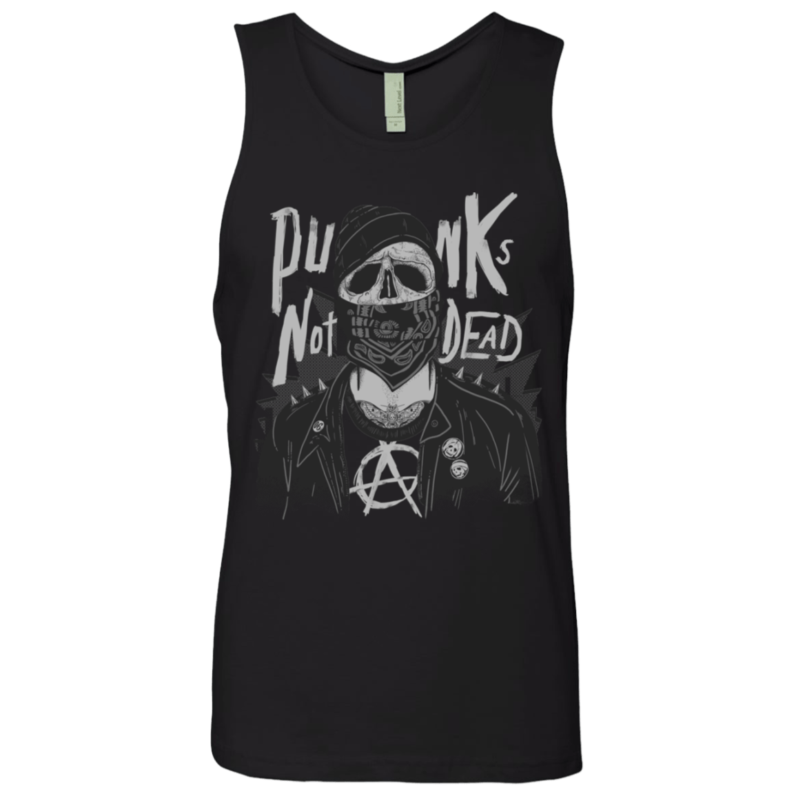 T-Shirts Black / S PUNK SKULL Men's Premium Tank Top