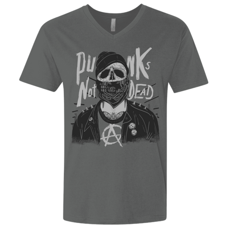 T-Shirts Heavy Metal / X-Small PUNK SKULL Men's Premium V-Neck