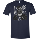 T-Shirts Navy / X-Small PUNK SKULL Men's Semi-Fitted Softstyle