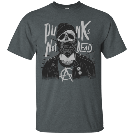 T-Shirts Dark Heather / S PUNK SKULL T-Shirt