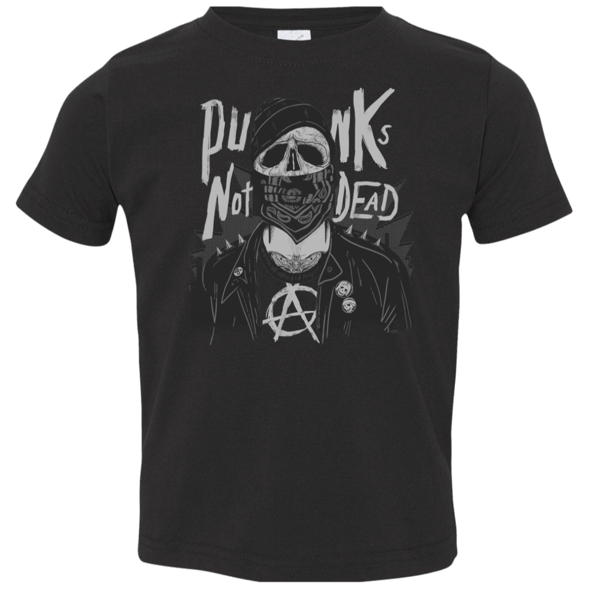 T-Shirts Black / 2T PUNK SKULL Toddler Premium T-Shirt