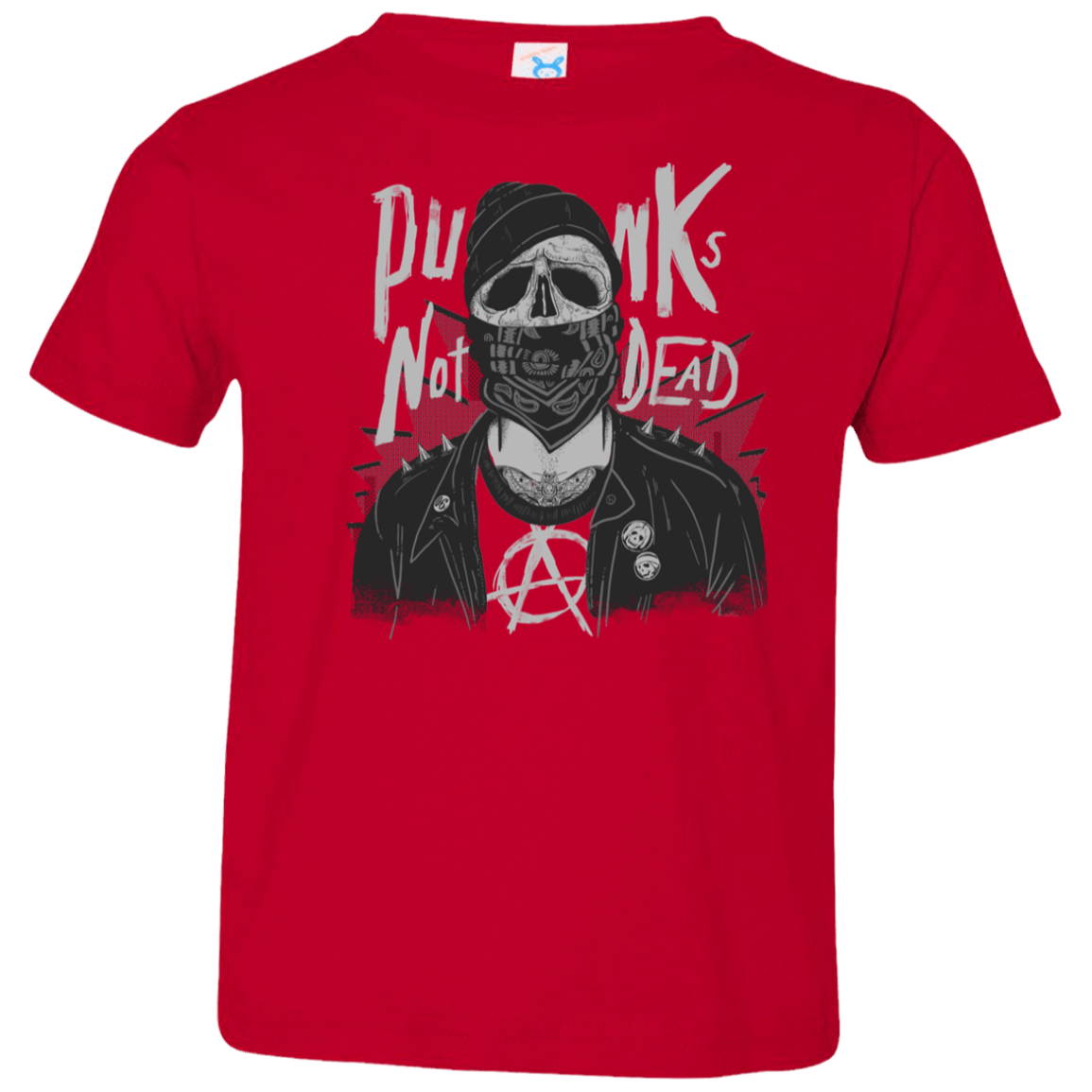 T-Shirts Red / 2T PUNK SKULL Toddler Premium T-Shirt