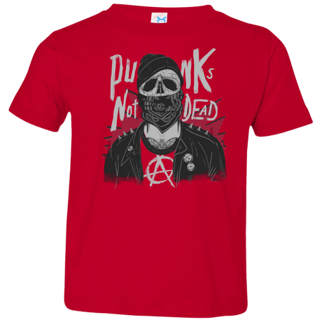 T-Shirts Red / 2T PUNK SKULL Toddler Premium T-Shirt