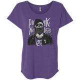 T-Shirts Purple Rush / X-Small PUNK SKULL Triblend Dolman Sleeve