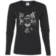 T-Shirts Black / S PUNK SKULL Women's Long Sleeve T-Shirt