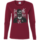 T-Shirts Cardinal / S PUNK SKULL Women's Long Sleeve T-Shirt