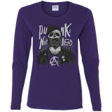 T-Shirts Purple / S PUNK SKULL Women's Long Sleeve T-Shirt