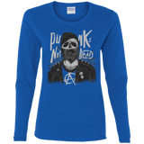 T-Shirts Royal / S PUNK SKULL Women's Long Sleeve T-Shirt