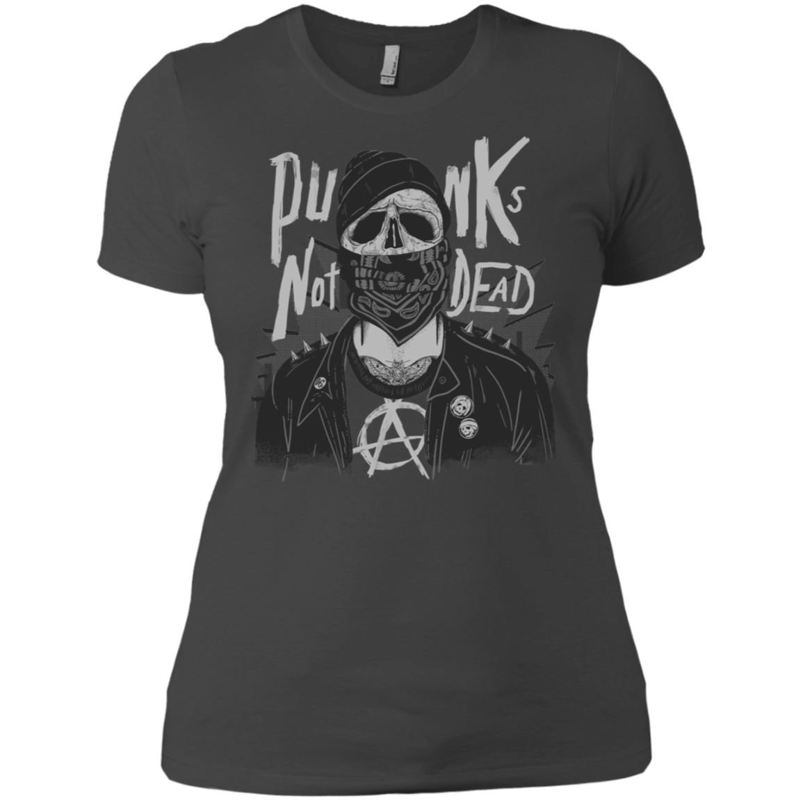 T-Shirts Heavy Metal / X-Small PUNK SKULL Women's Premium T-Shirt