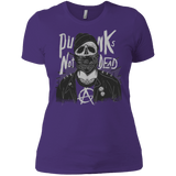 T-Shirts Purple Rush/ / X-Small PUNK SKULL Women's Premium T-Shirt
