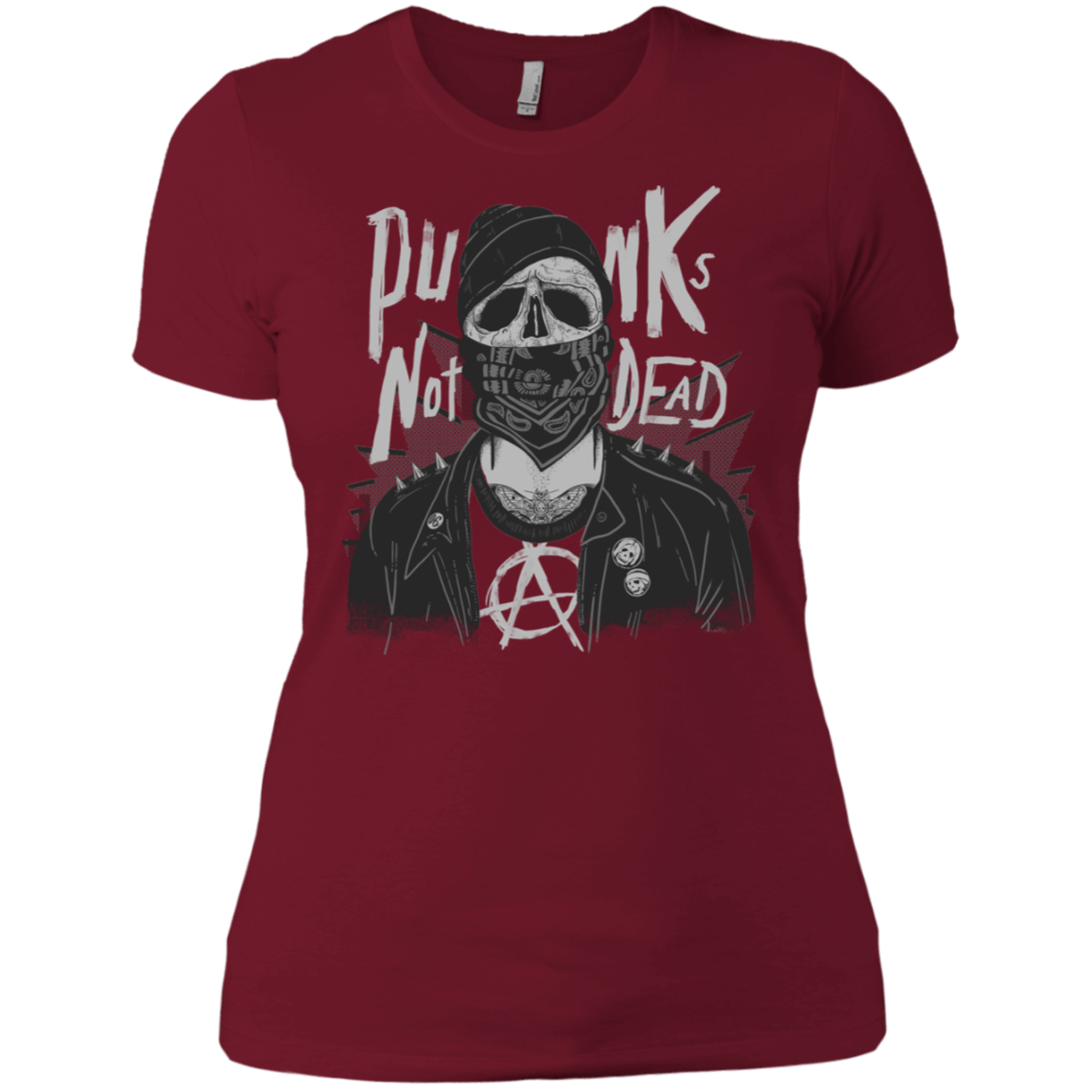 T-Shirts Scarlet / S PUNK SKULL Women's Premium T-Shirt