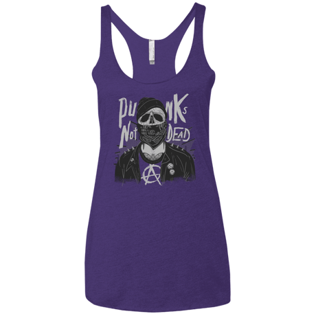 T-Shirts Purple Rush / X-Small PUNK SKULL Women's Triblend Racerback Tank