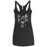 T-Shirts Vintage Black / X-Small PUNK SKULL Women's Triblend Racerback Tank