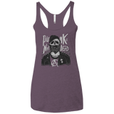 T-Shirts Vintage Purple / X-Small PUNK SKULL Women's Triblend Racerback Tank