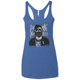 T-Shirts Vintage Royal / X-Small PUNK SKULL Women's Triblend Racerback Tank