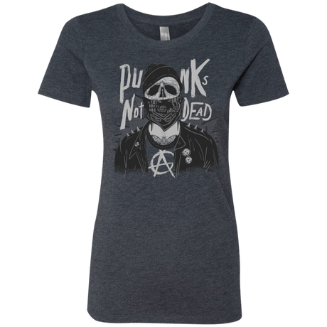T-Shirts Vintage Navy / S PUNK SKULL Women's Triblend T-Shirt
